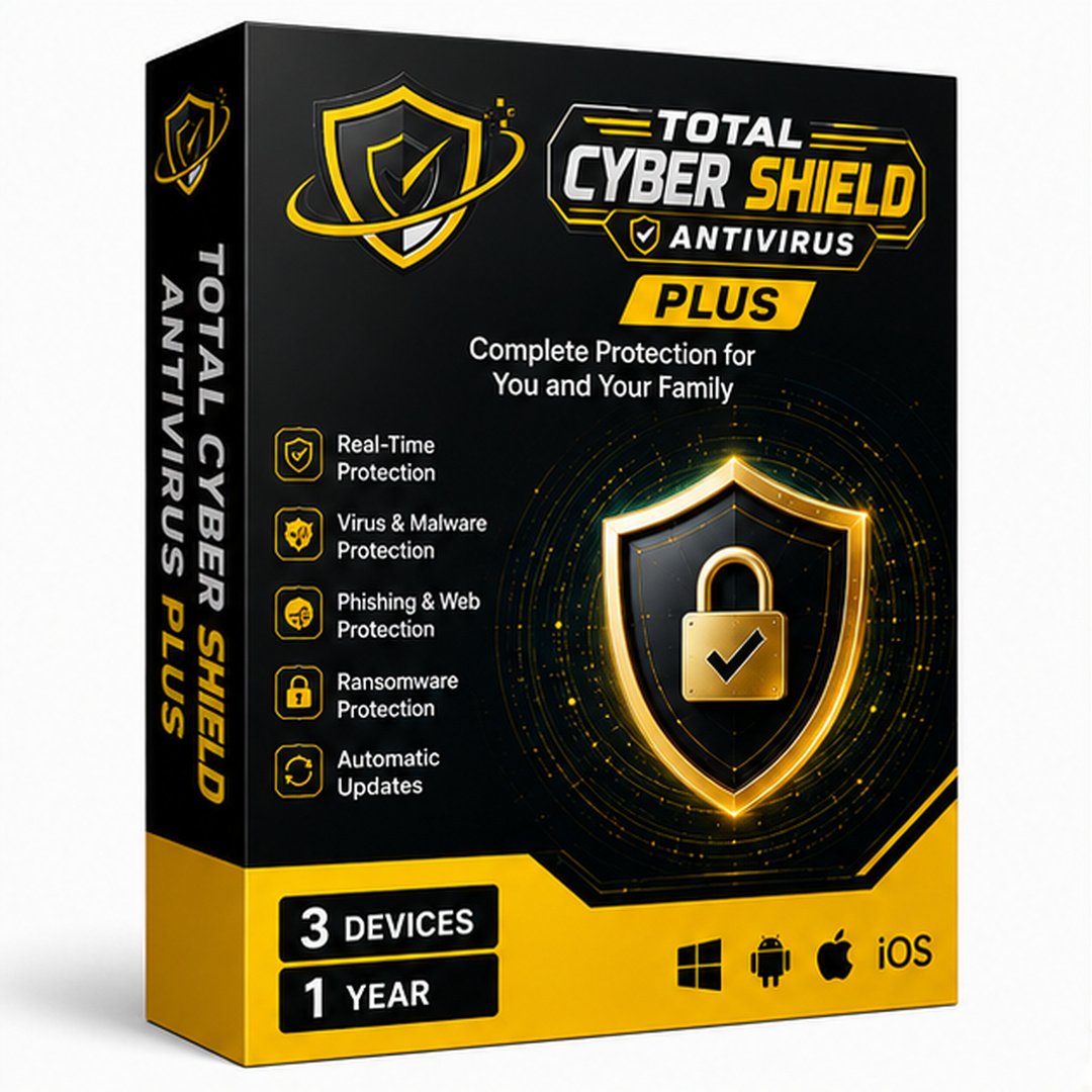 Total Cyber Shield Antivirus Plus (3 Devices / 1 Year)