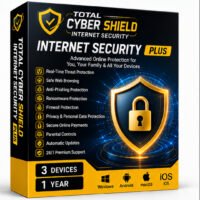 Total Cyber Shield Internet Security Plus (3 Devices / 1 Year)